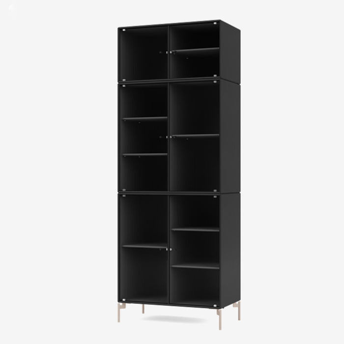 Montana Ripple 4 Vitrine cabinet diepzwart, black