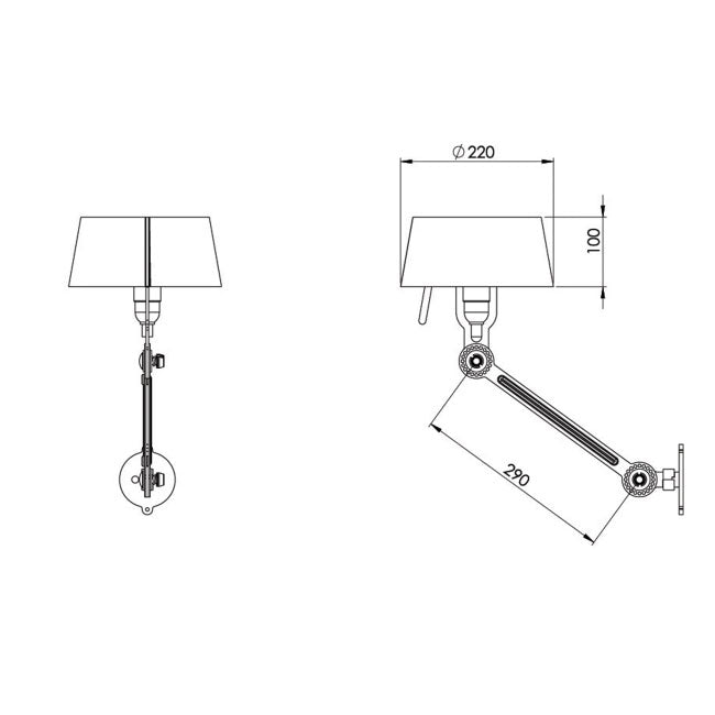 Tonone Bolt bed lamp under fit - install SB