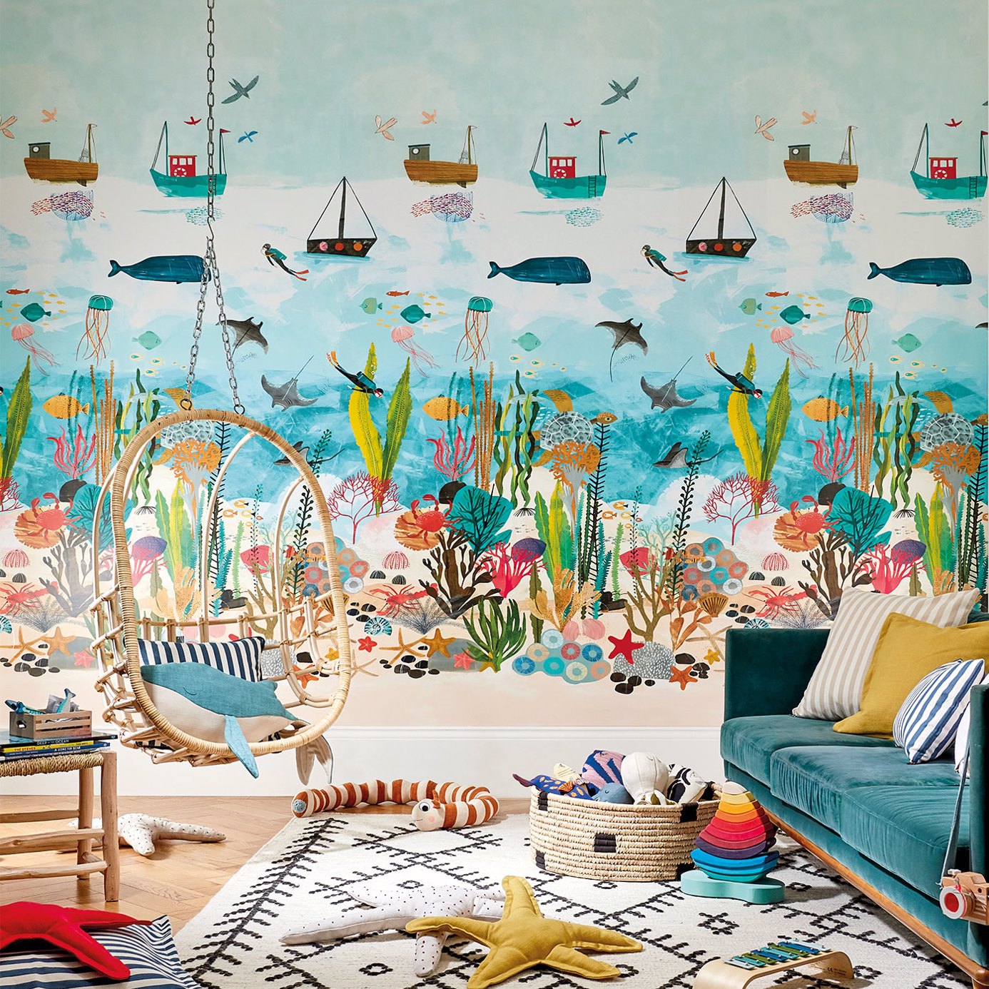 Harlequin behang Above and Below Marine Life 112648