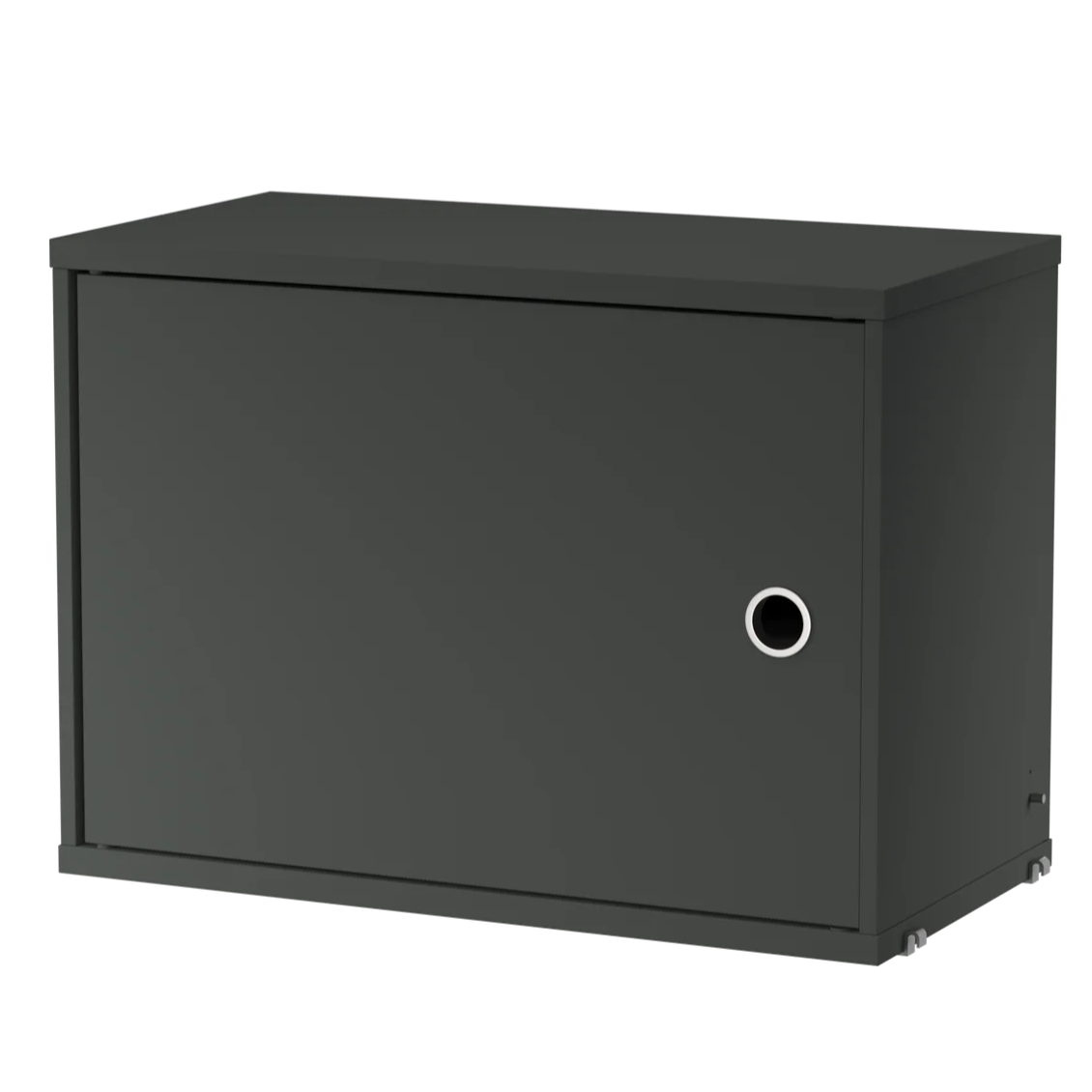 Cabinet with swing door w58 x d30 x h42 cm Dark grey string furniture
