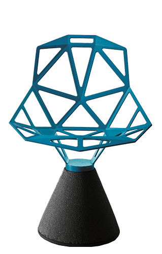 Magis One chair concrete base outdoor