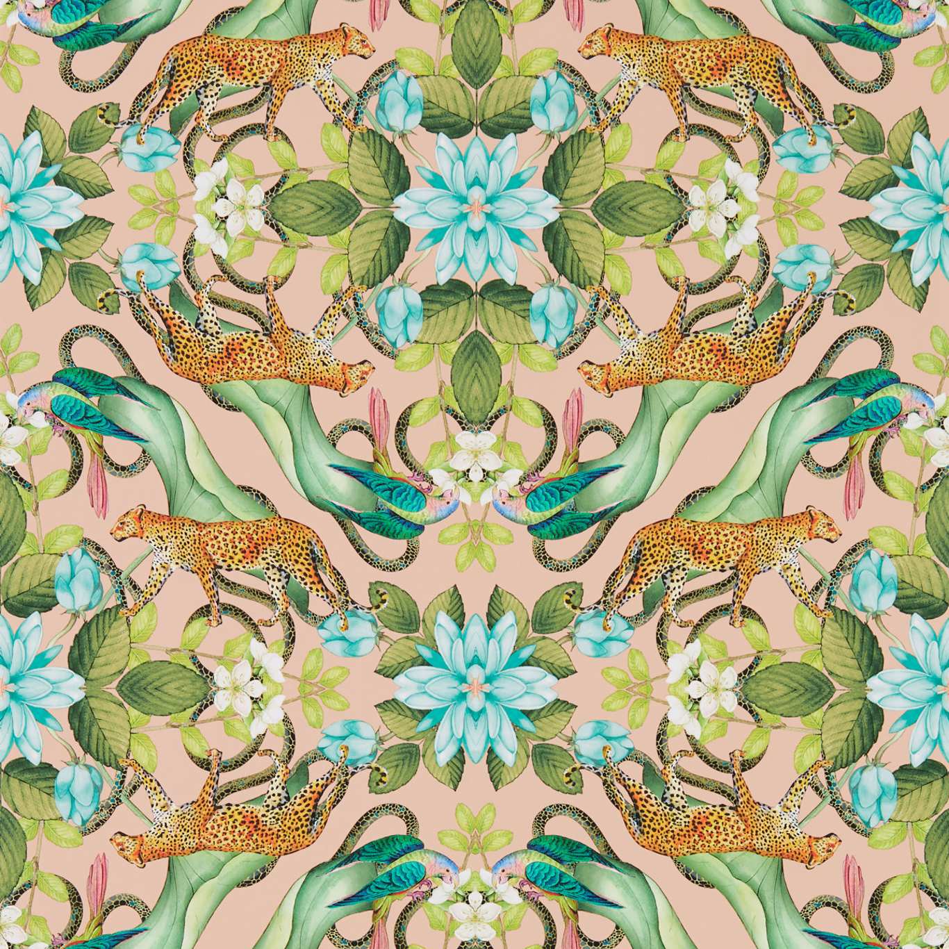 Clarke & Clarke behang Menagerie Blush W0131/02