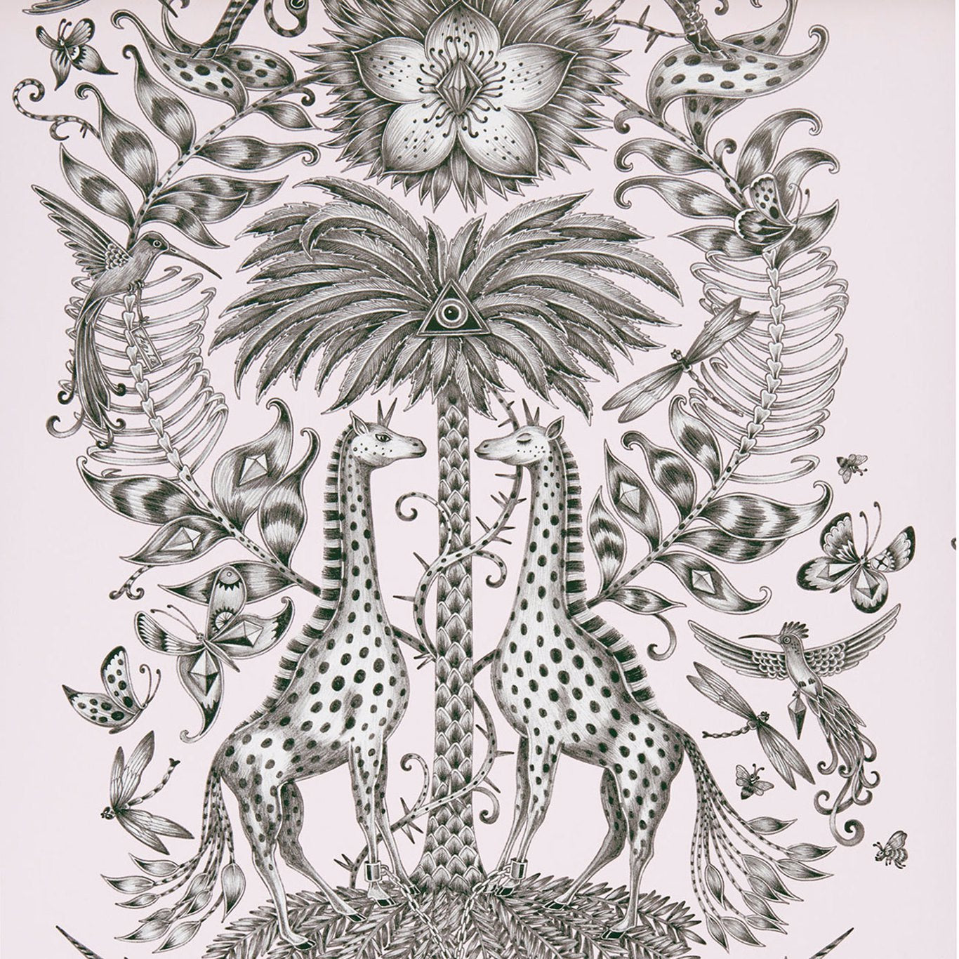 Clarke & Clarke behang Kruger Pink W0102/07