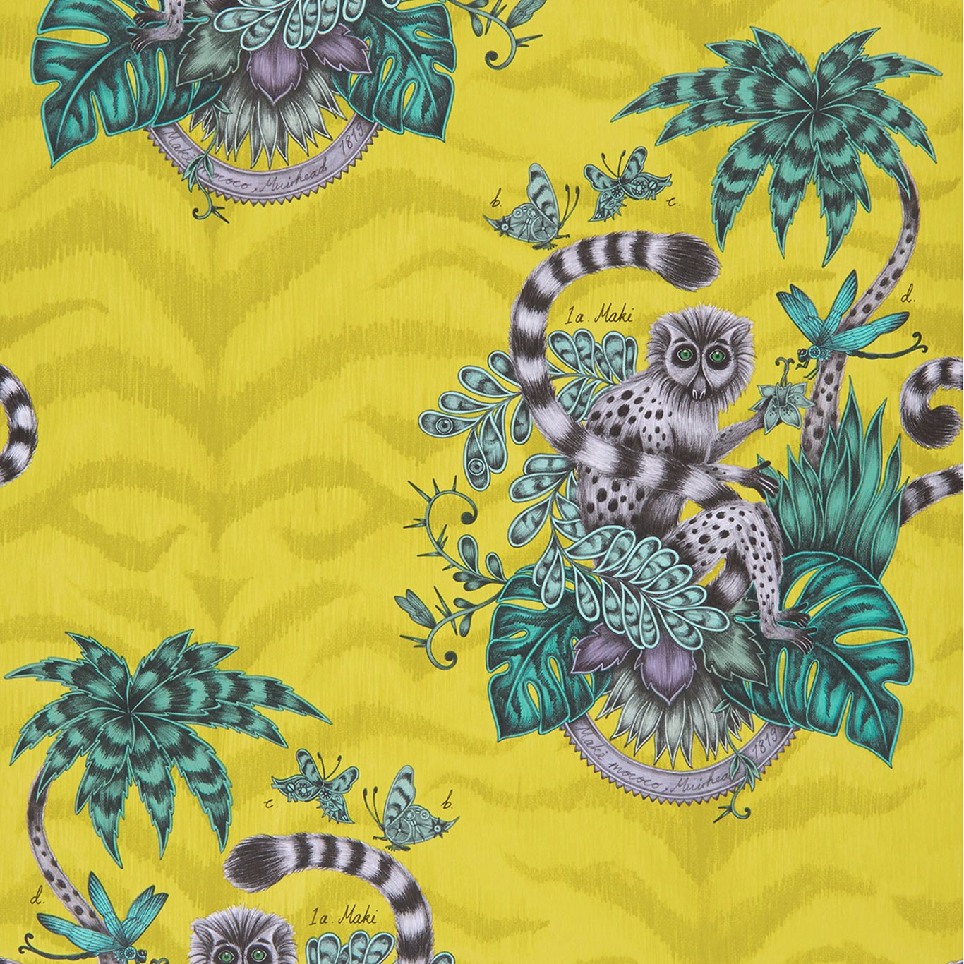 Clarke & Clarke behang Lemur Lime W0103/02