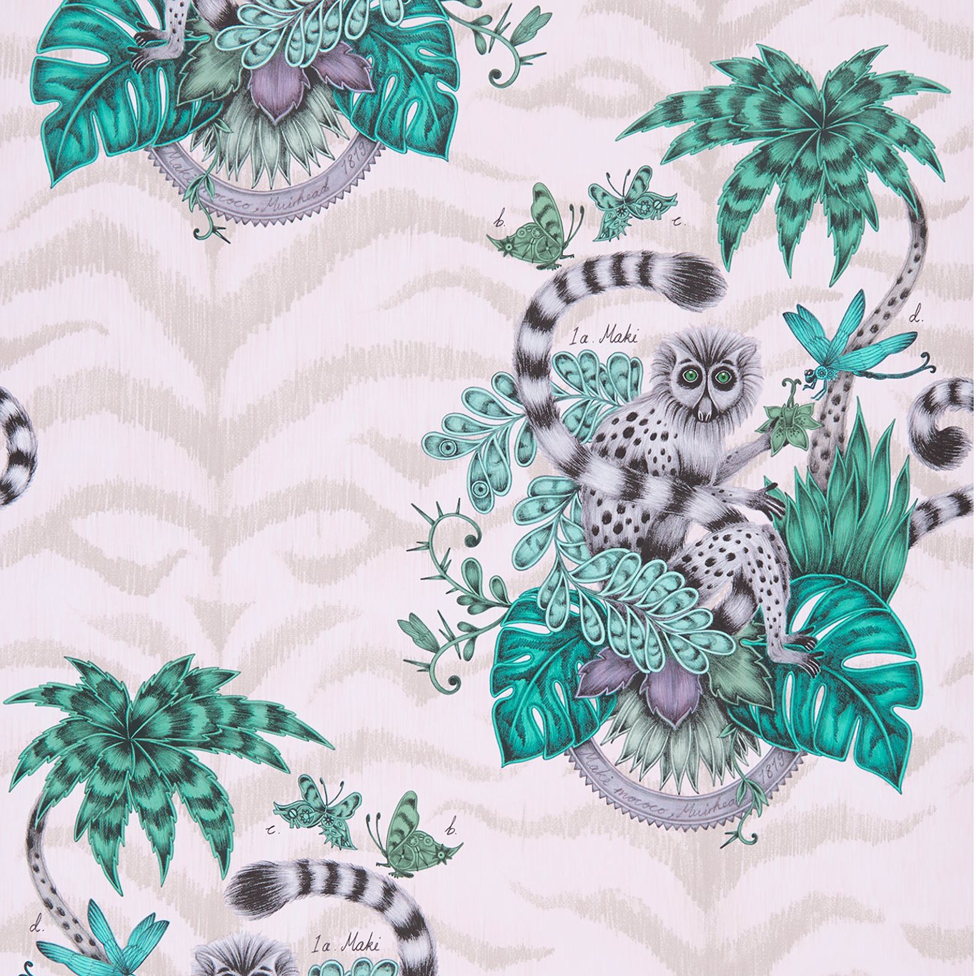 Clarke & Clarke behang Lemur Pink W0103/04