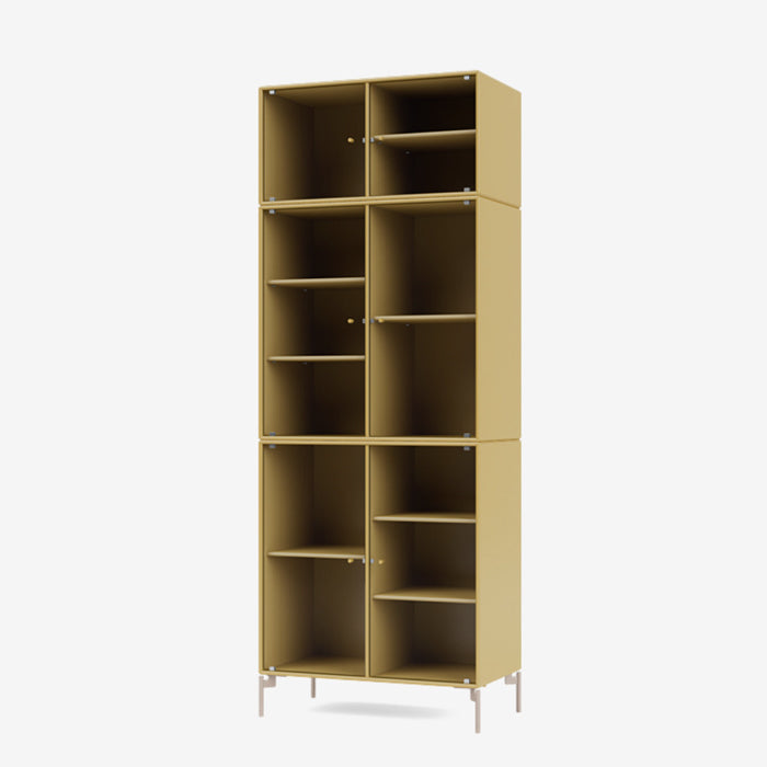 Montana Ripple 4 Vitrine cabinet, cumin, geel