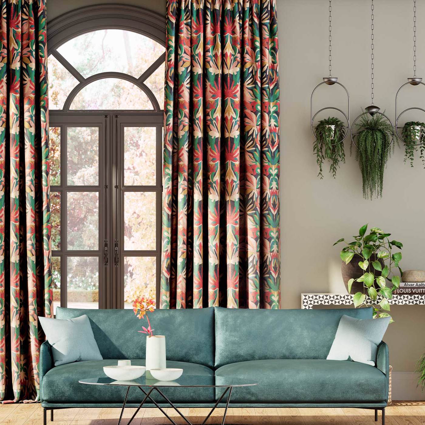 Harlequin stof Melora Brazilian Rosewood/Ink/Amazonia 120997