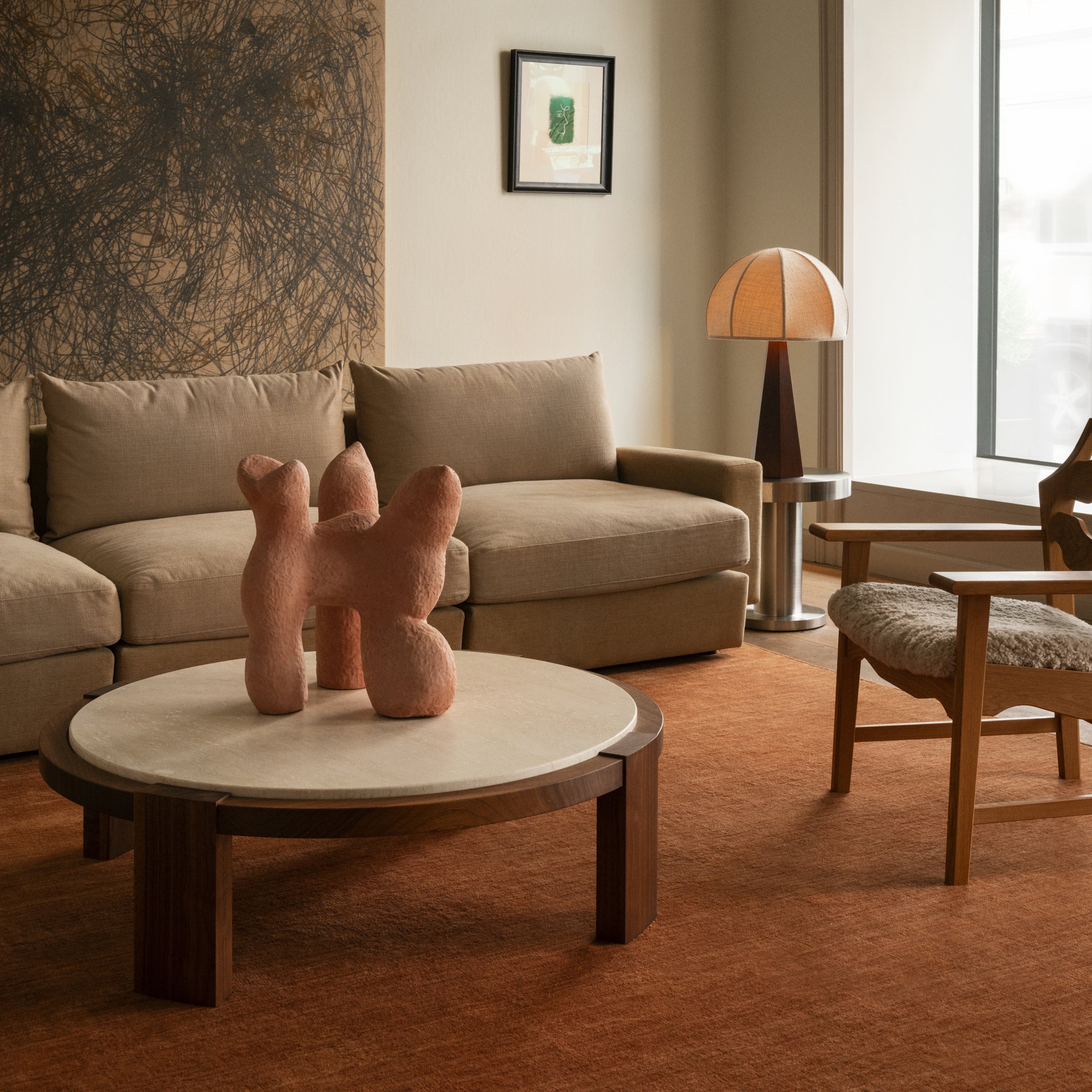 Dusty Deco Hexagon Table Lamp interieur