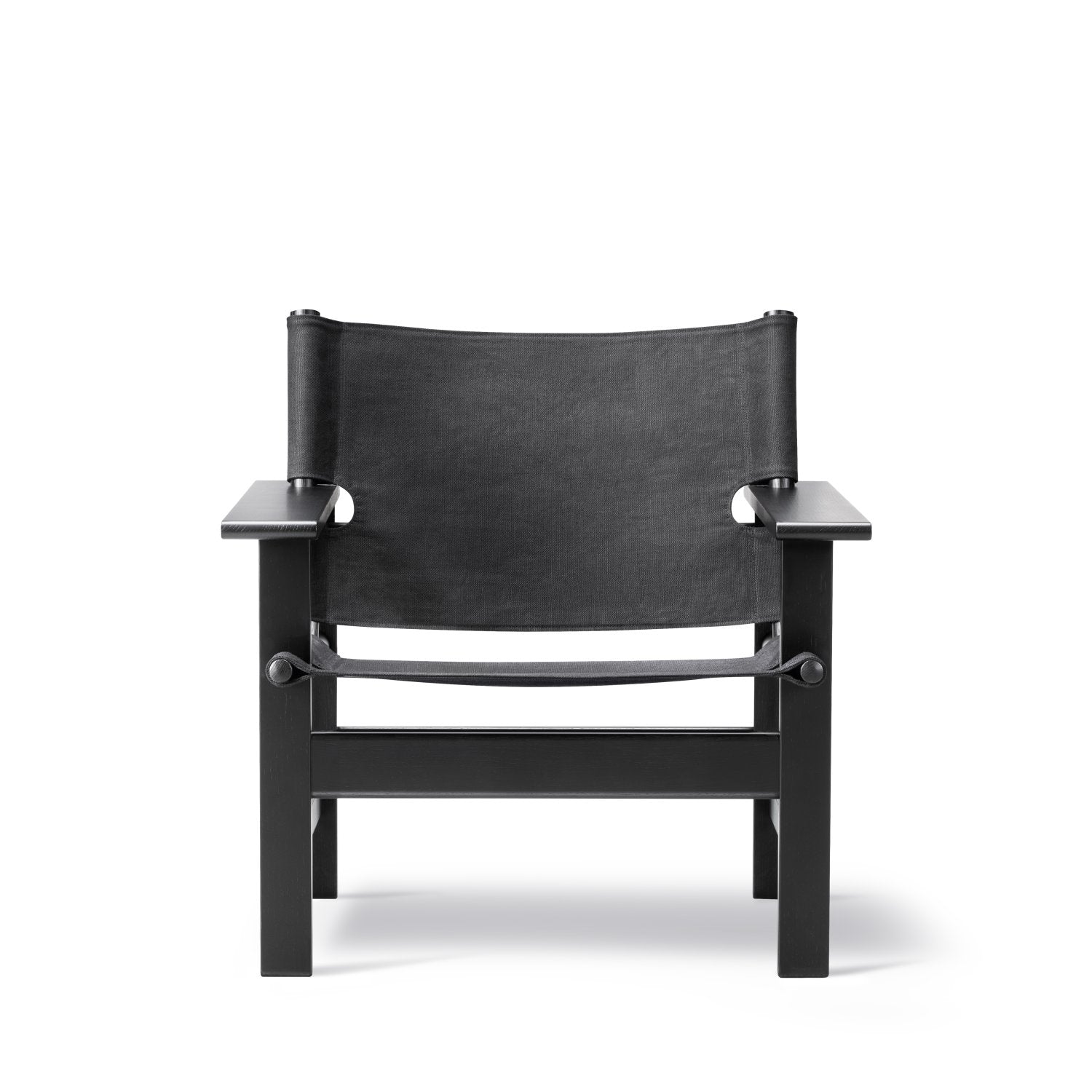 Fredericia The Canvas Chair 2031 - black canvas / oak black lacquer