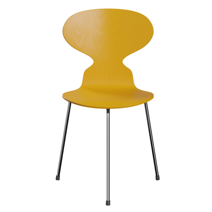 Fritz Hansen the Ant 3100 chair geel yellow
