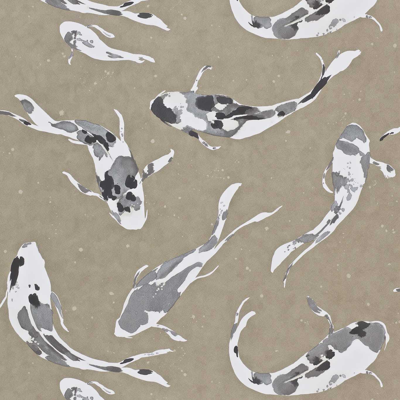 Harlequin behang Koi Metal 110900