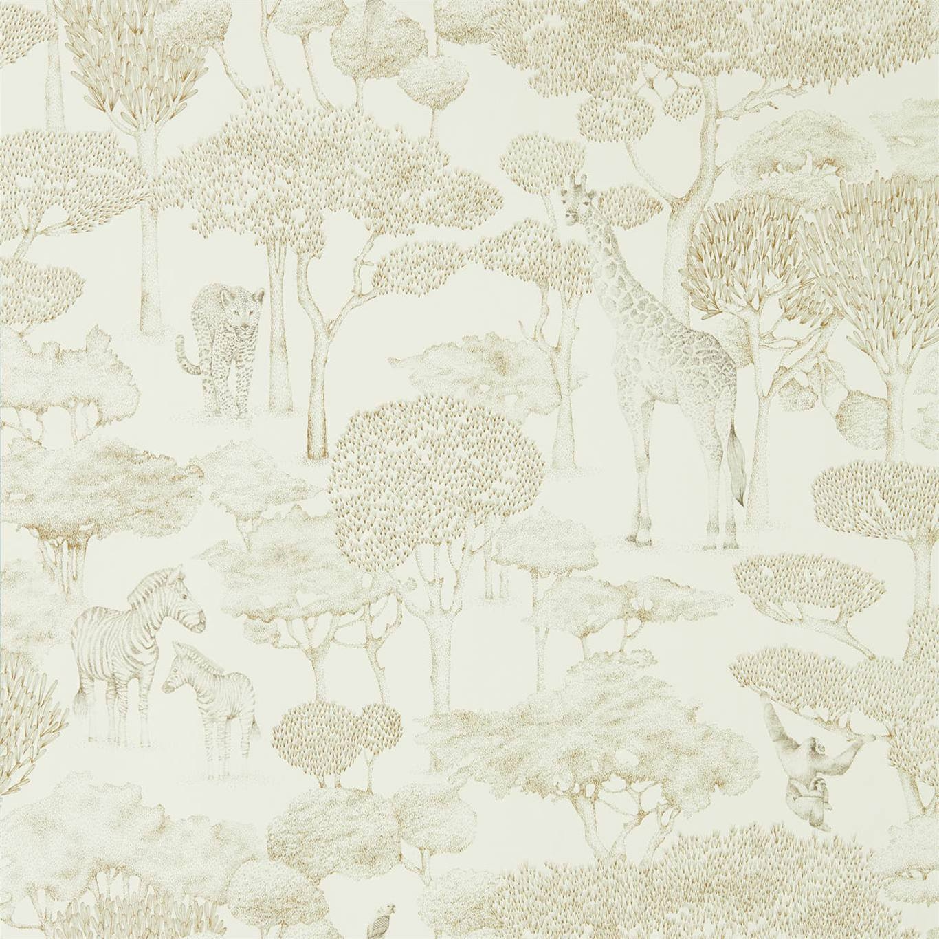 Harlequin behang Shamwari Chalk/Gold 112244