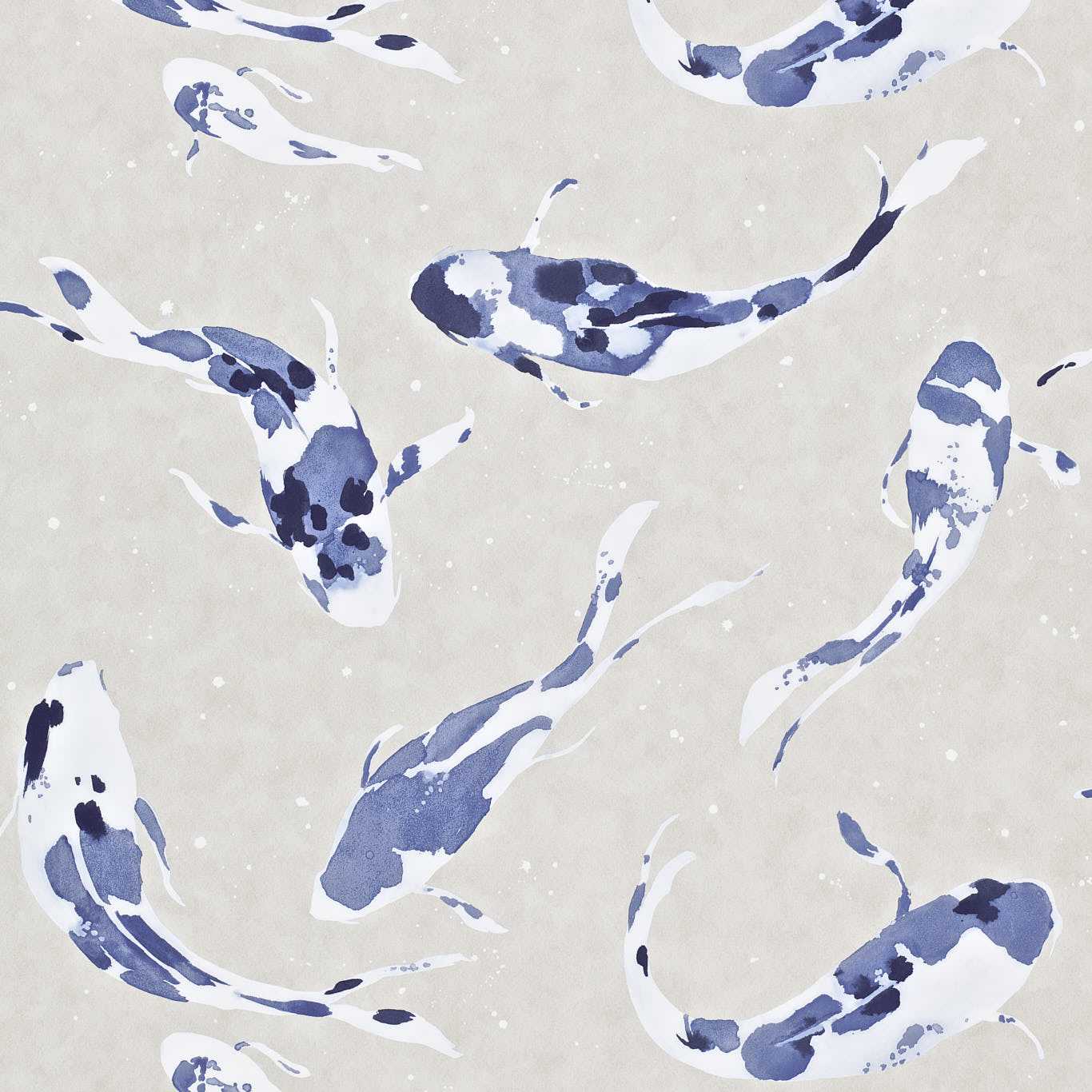 Harlequin behang Koi Indigo 110902