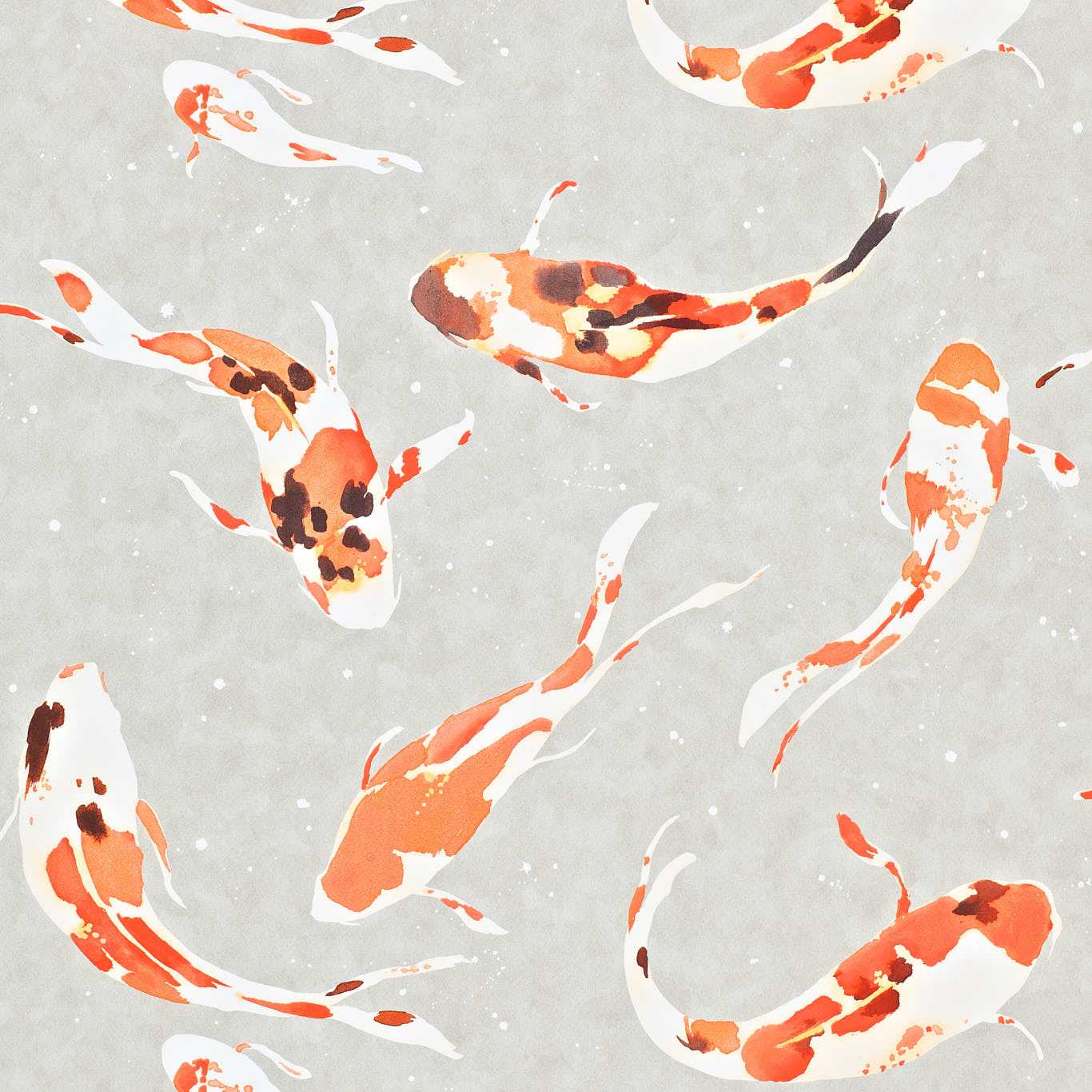 Harlequin behang Koi Paprika 110903