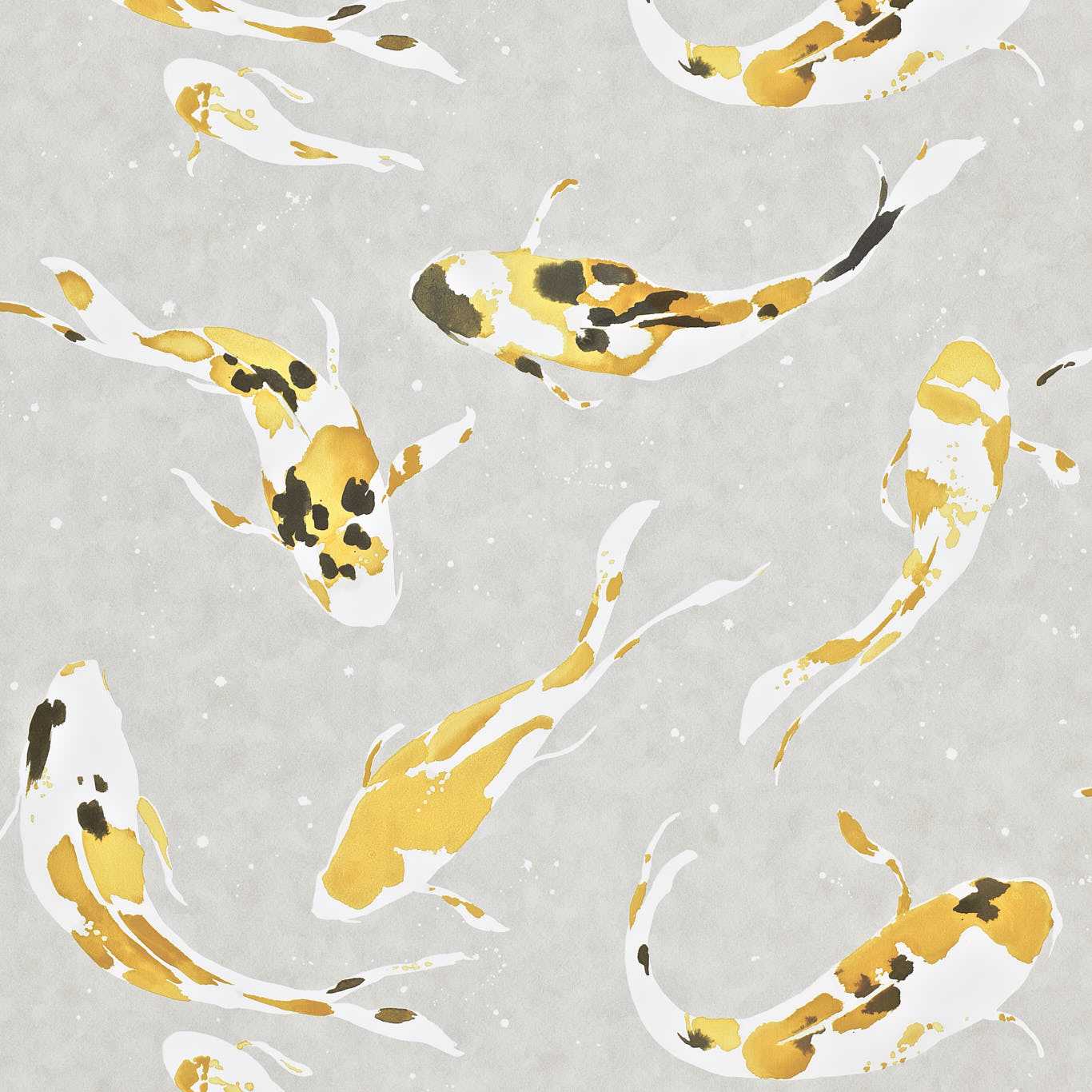 Harlequin behang Koi Saffron 110901