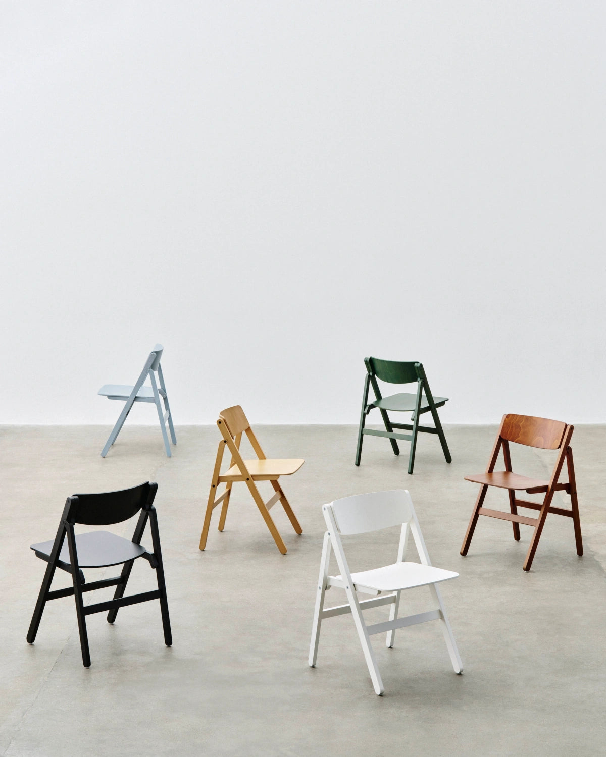 HAY Backflip Chair Cream White gelakt beuken