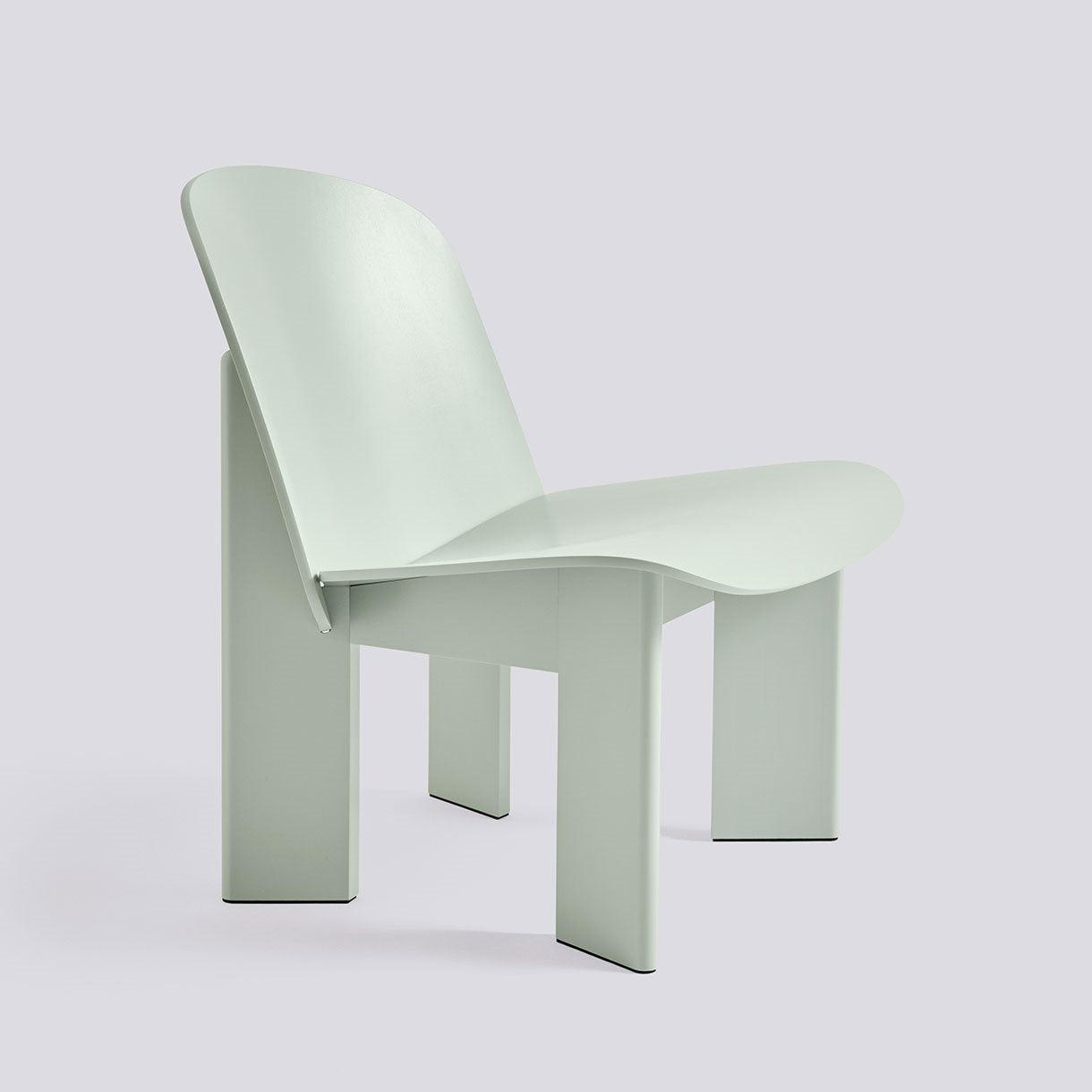 HAY Chisel 85 Lounge Chair eucalyptus beuken zonder bekleding
