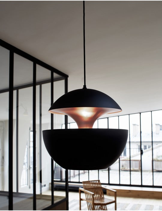 DCW éditions Here Comes the Sun Ø45 hanglamp zwrart koper