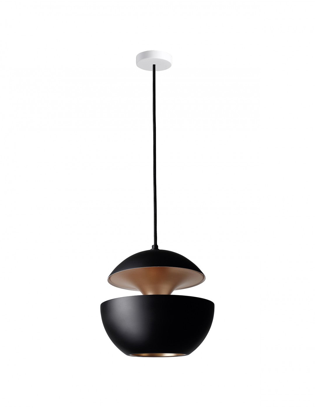 DCW éditions Here Comes the Sun Ø25 hanglamp zwart koper