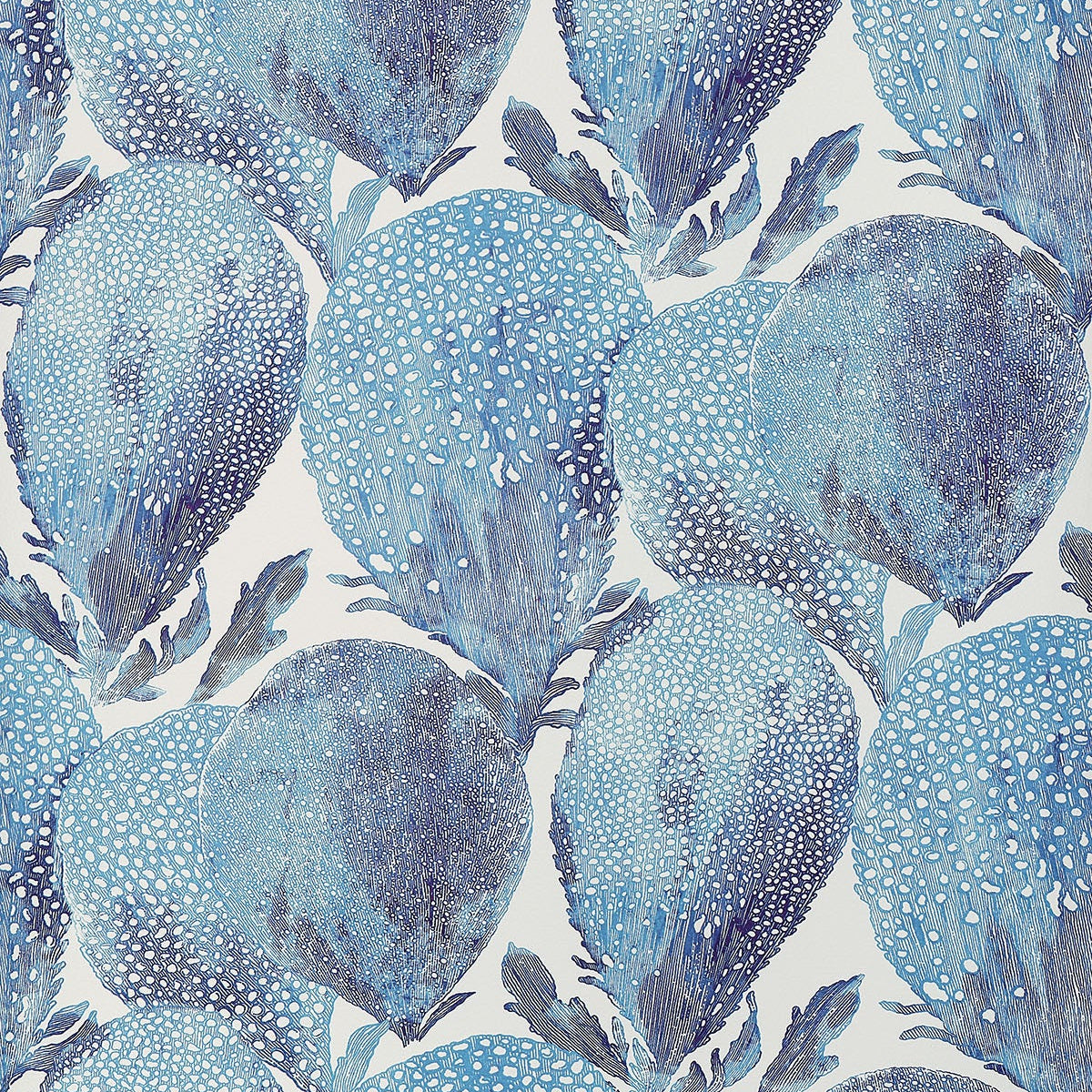 hibaut behang Under The Sea Turquoise and Plum T15823