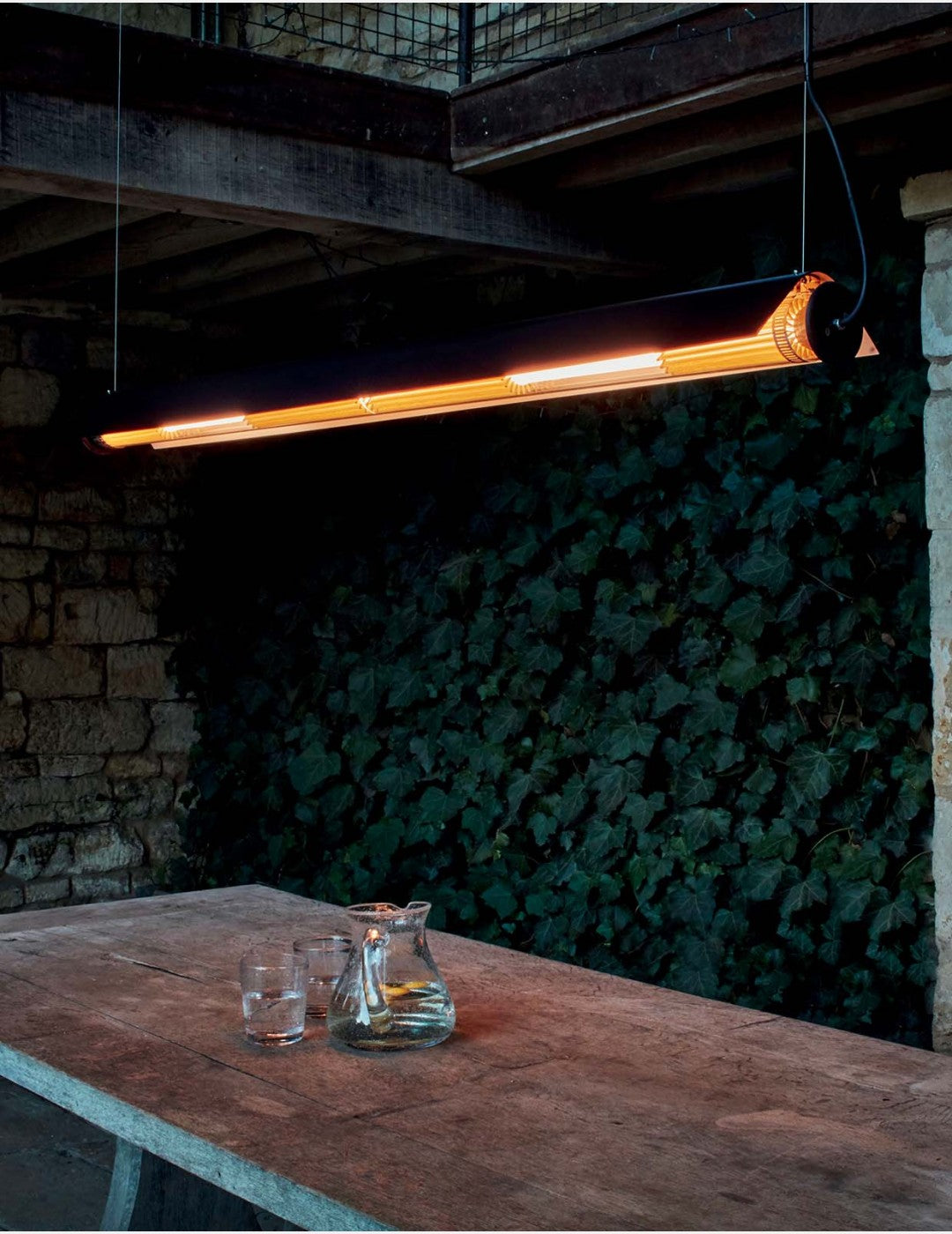 DCW éditions In the Tube ITT 360 met kap hanglamp goud