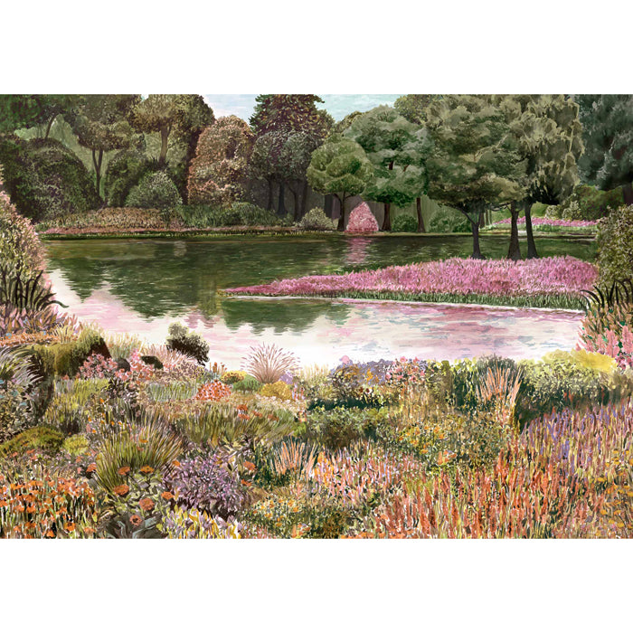 Coordonné behang Jardín del Espejo Otoño A00639