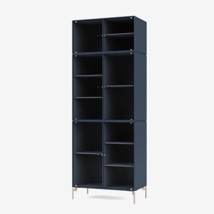 Montana Ripple 4 Vitrine cabinet juniper, donkerblauw, marine blauw