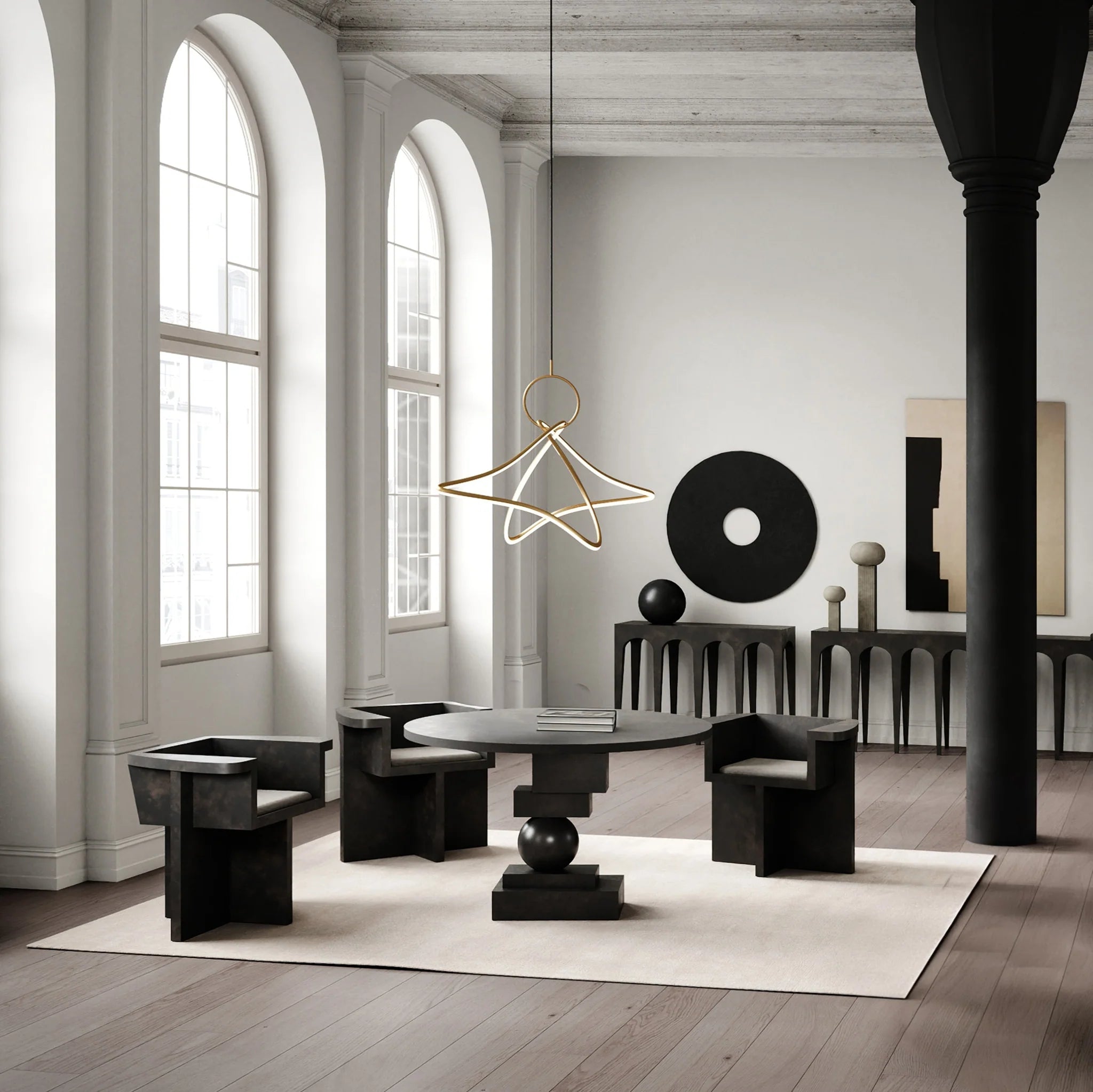 101 Copenhagen Kumo Chandelier Mini - Brass
