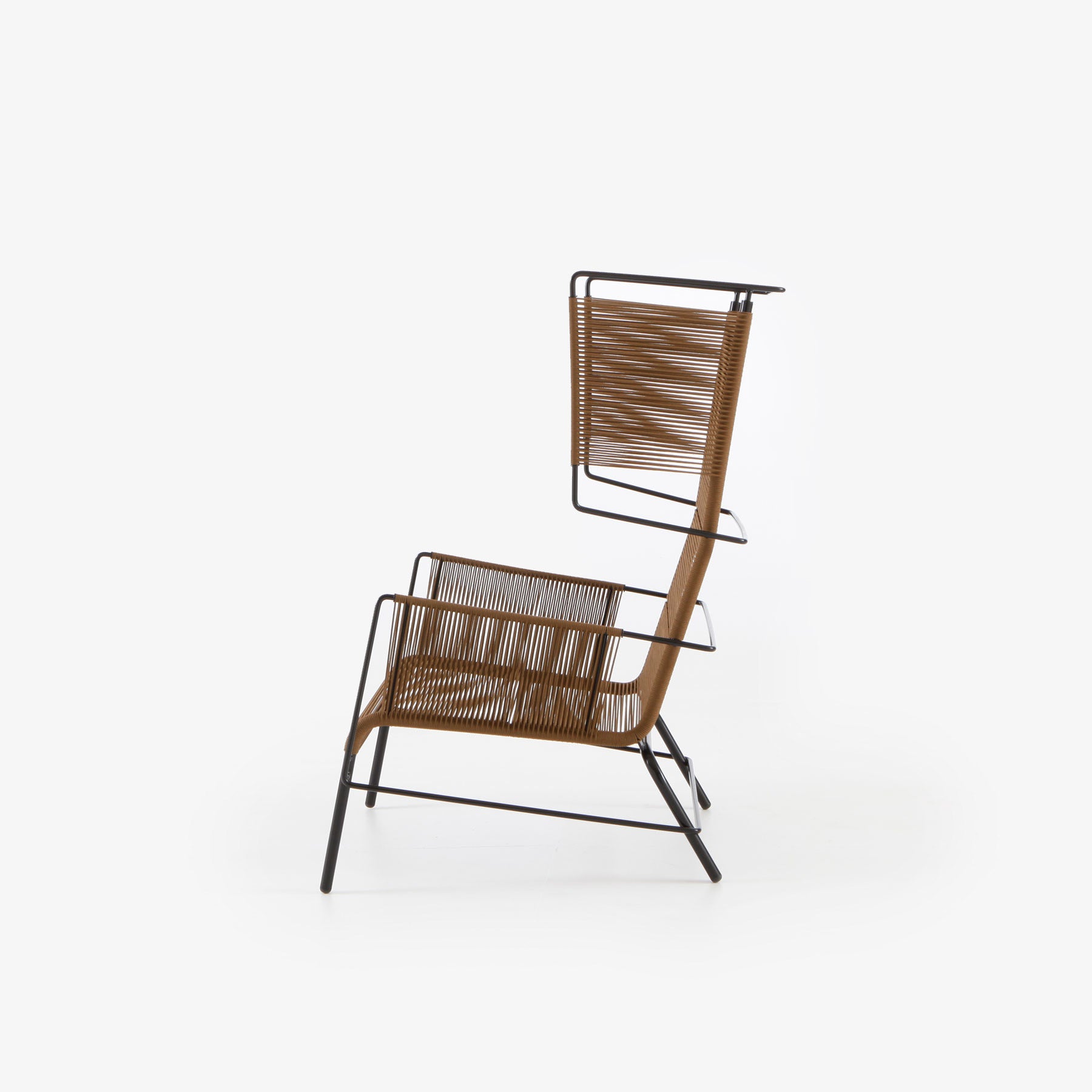Ligne Roset Fifty fauteuil bruin sfeerbeeld interieur