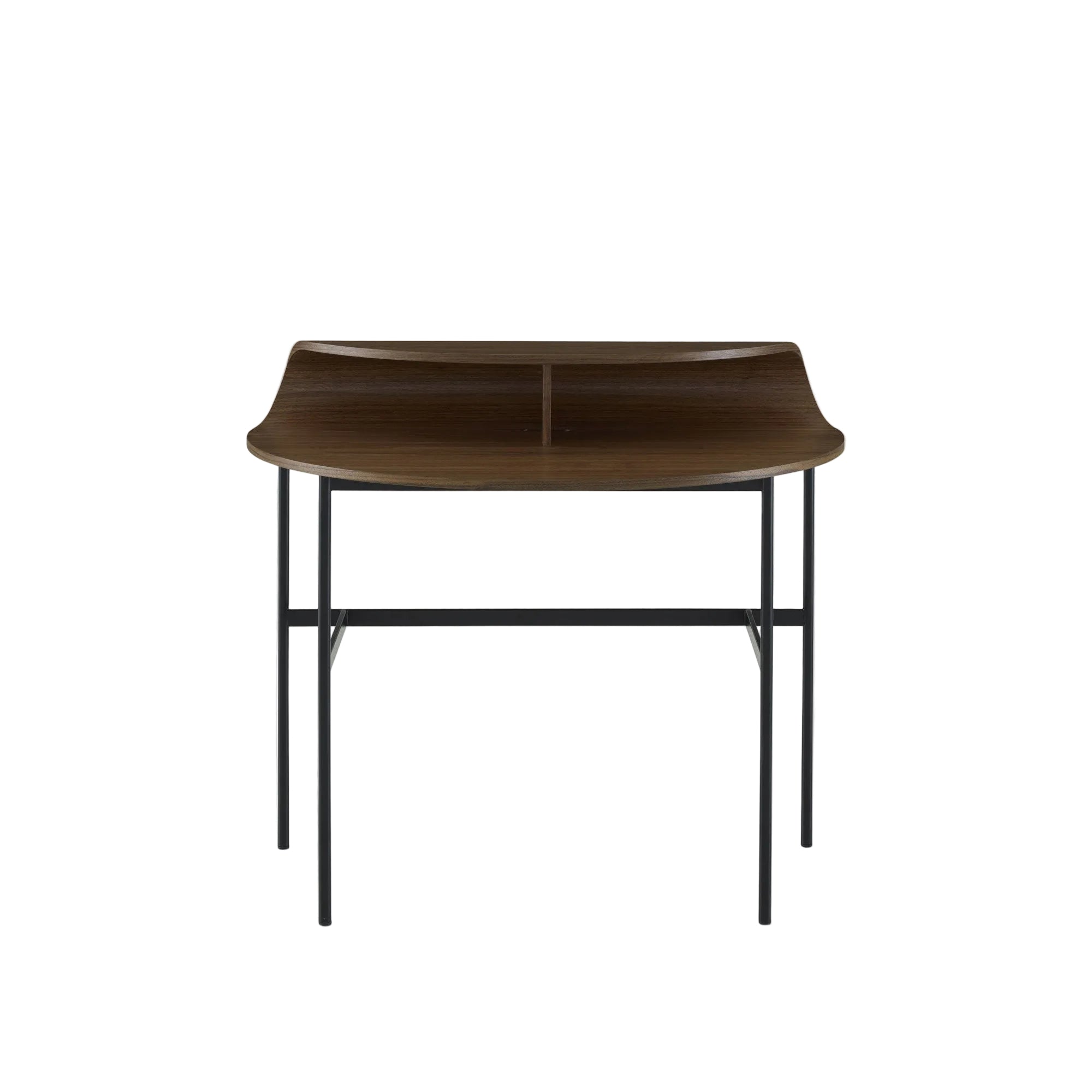 Ligne Roset Roll bureau walnoot zwart staal