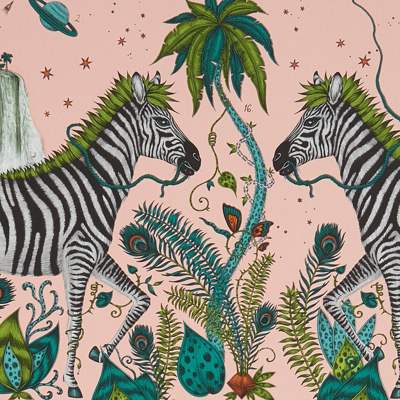 Clarke & Clarke behang Lost World Pink W0117/04