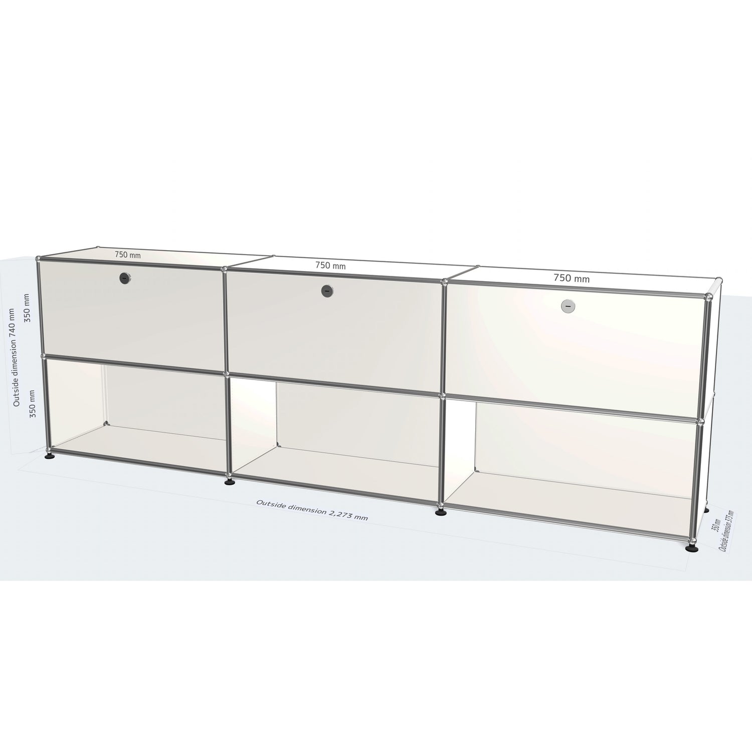 USM Haller BK D3 Dressoir