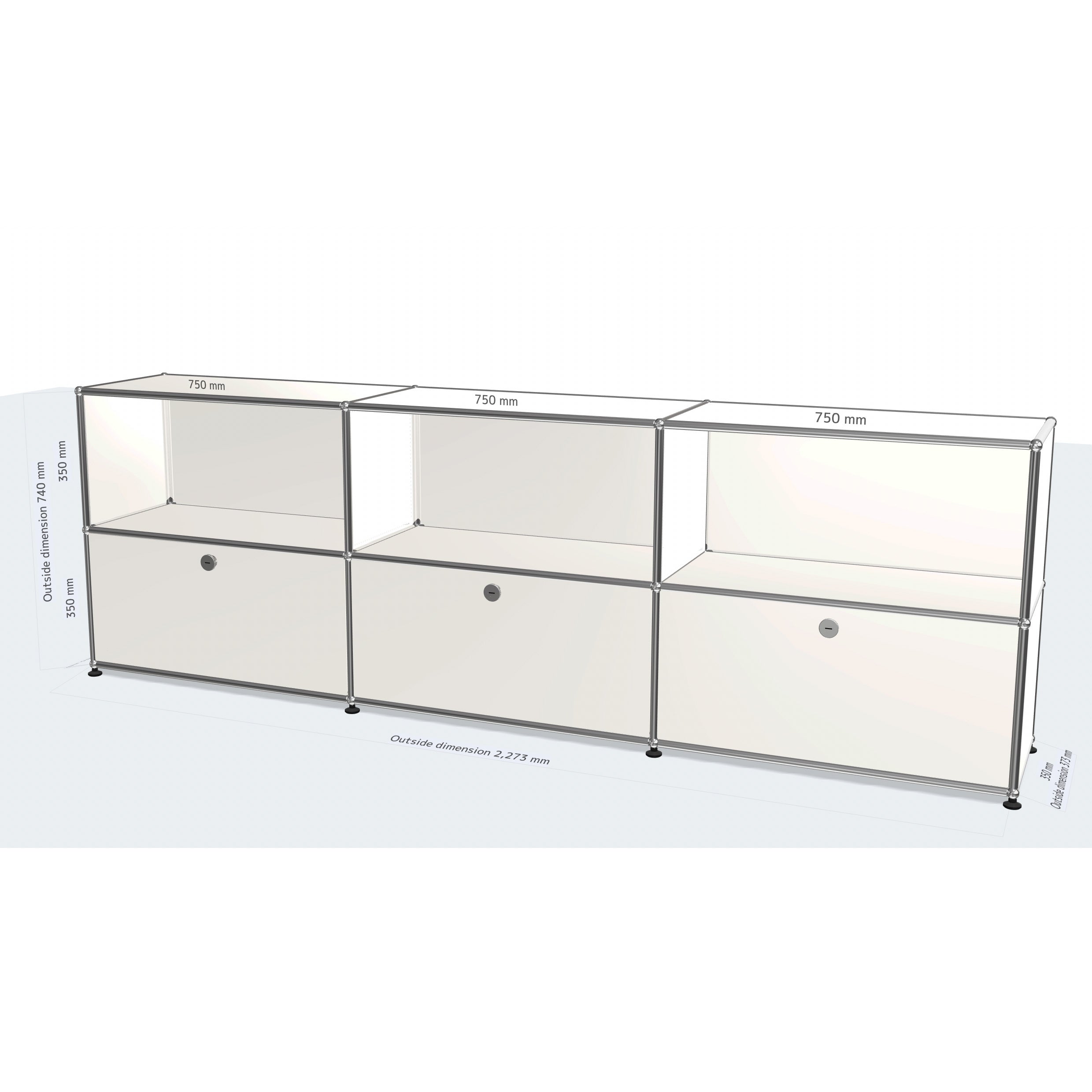 USM Haller QS D3 Dressoir