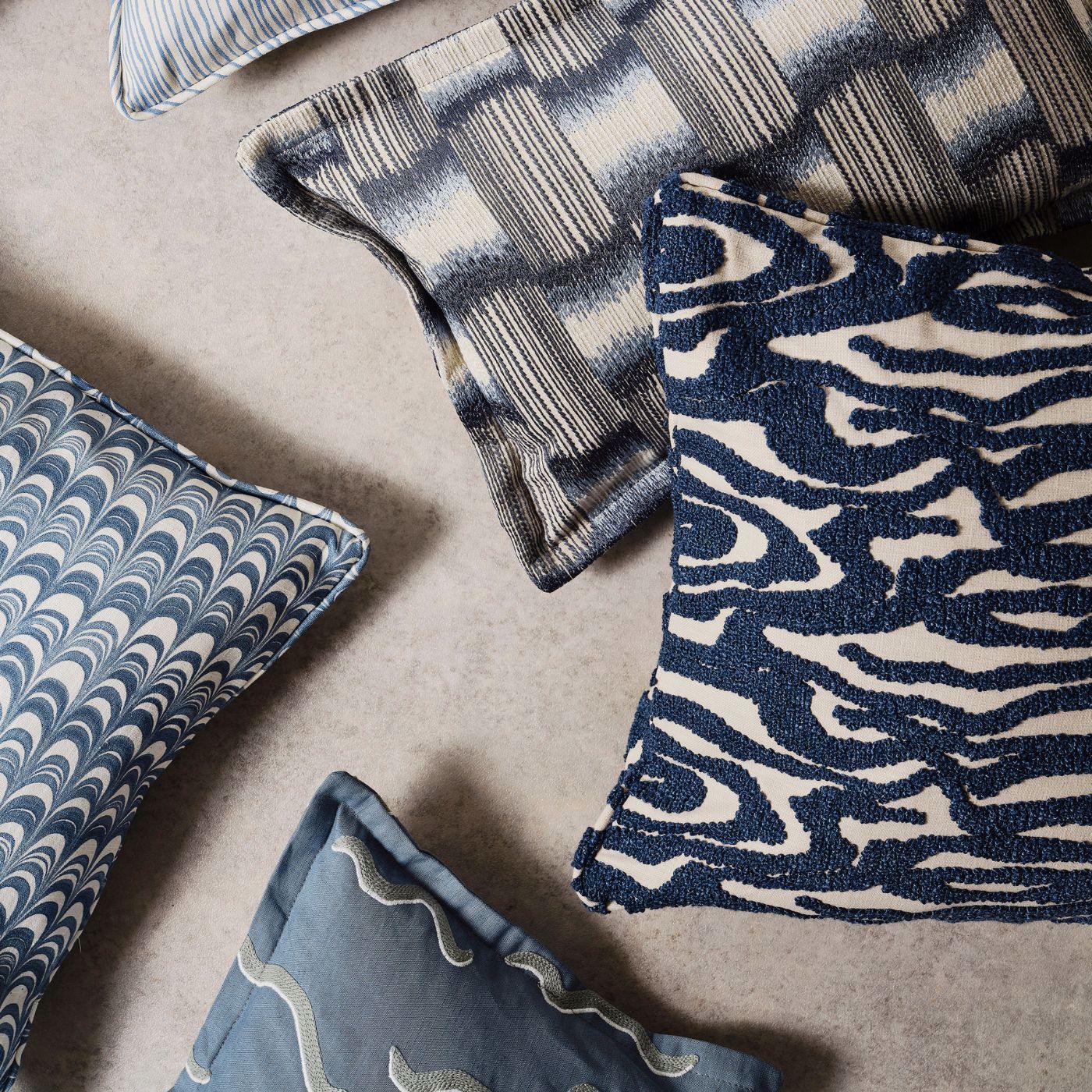 Harlequin stof Marble Neptune Green 134188