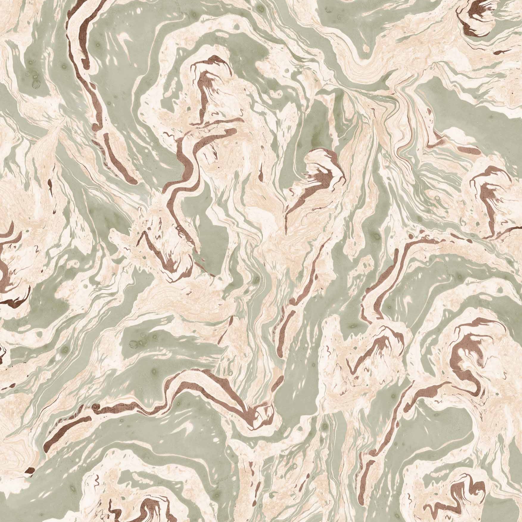 Coordonné behang Marmorea Matcha B00623