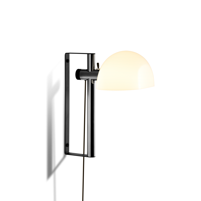 Marset Lauro A wandlamp verchroomd staal wit