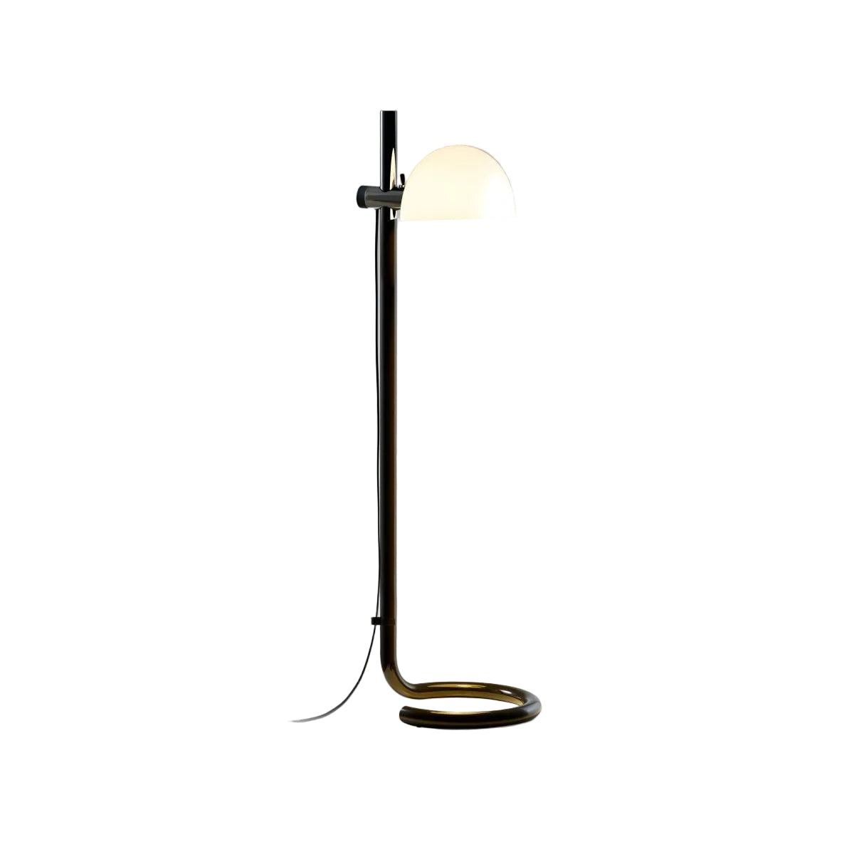 Marset Lauro P vloerlamp donkerbruin wit