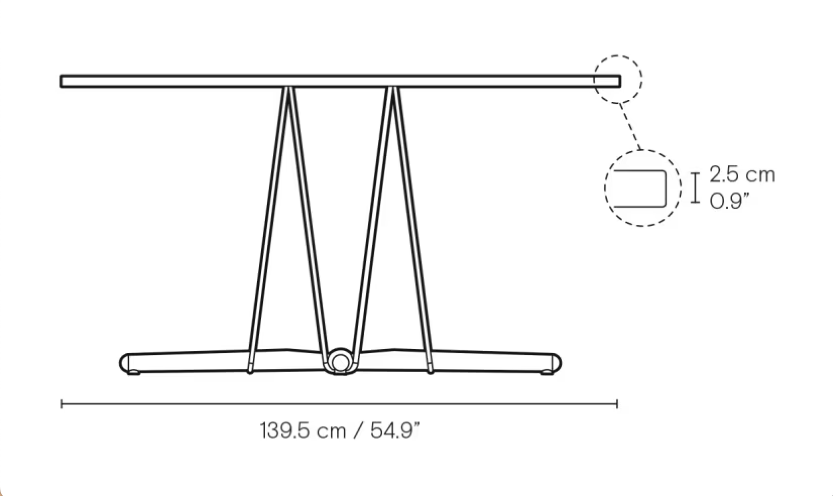 Carl Hansen & Son E020 Embrace tafel