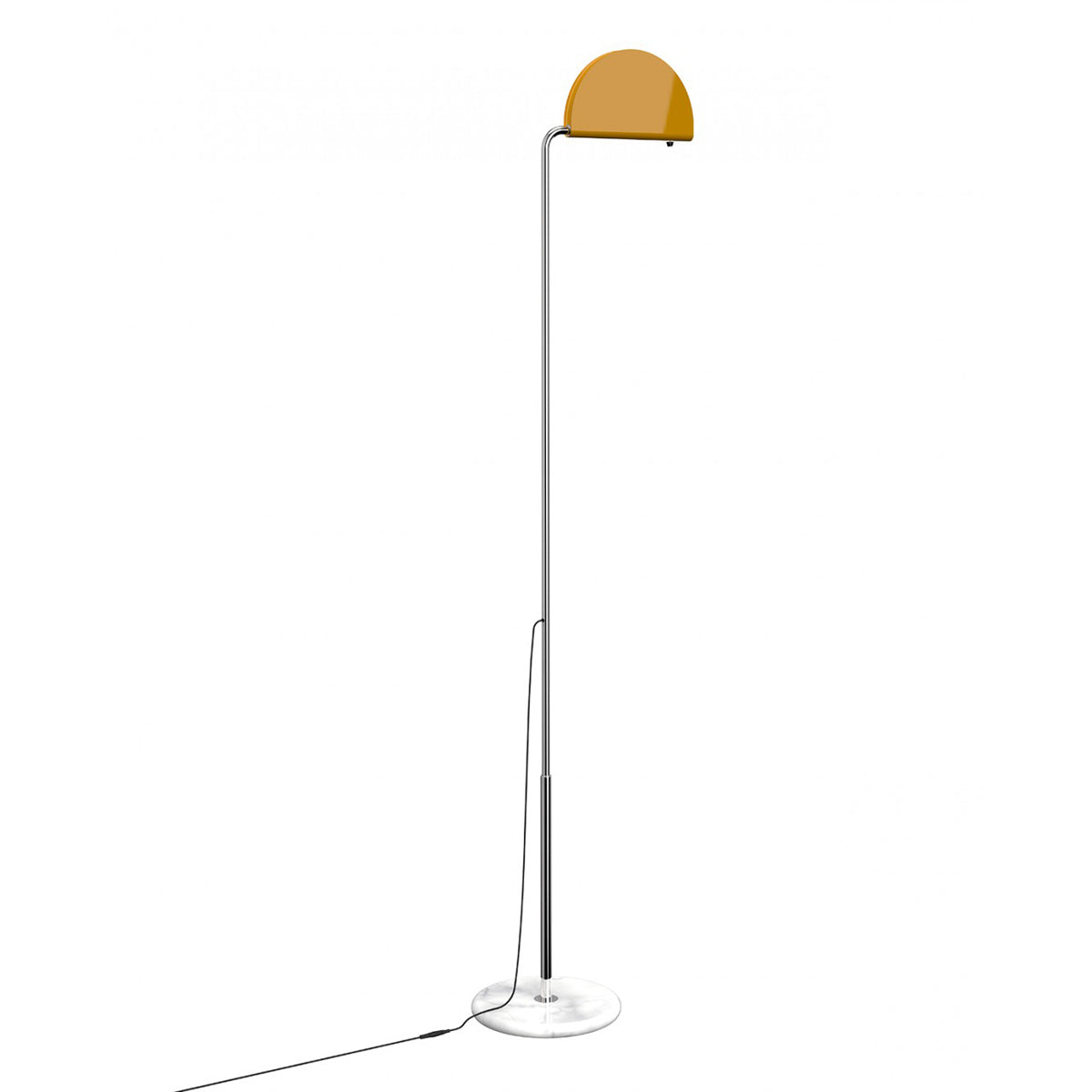 DCW éditions Mezzaluna vloerlamp geel kapje