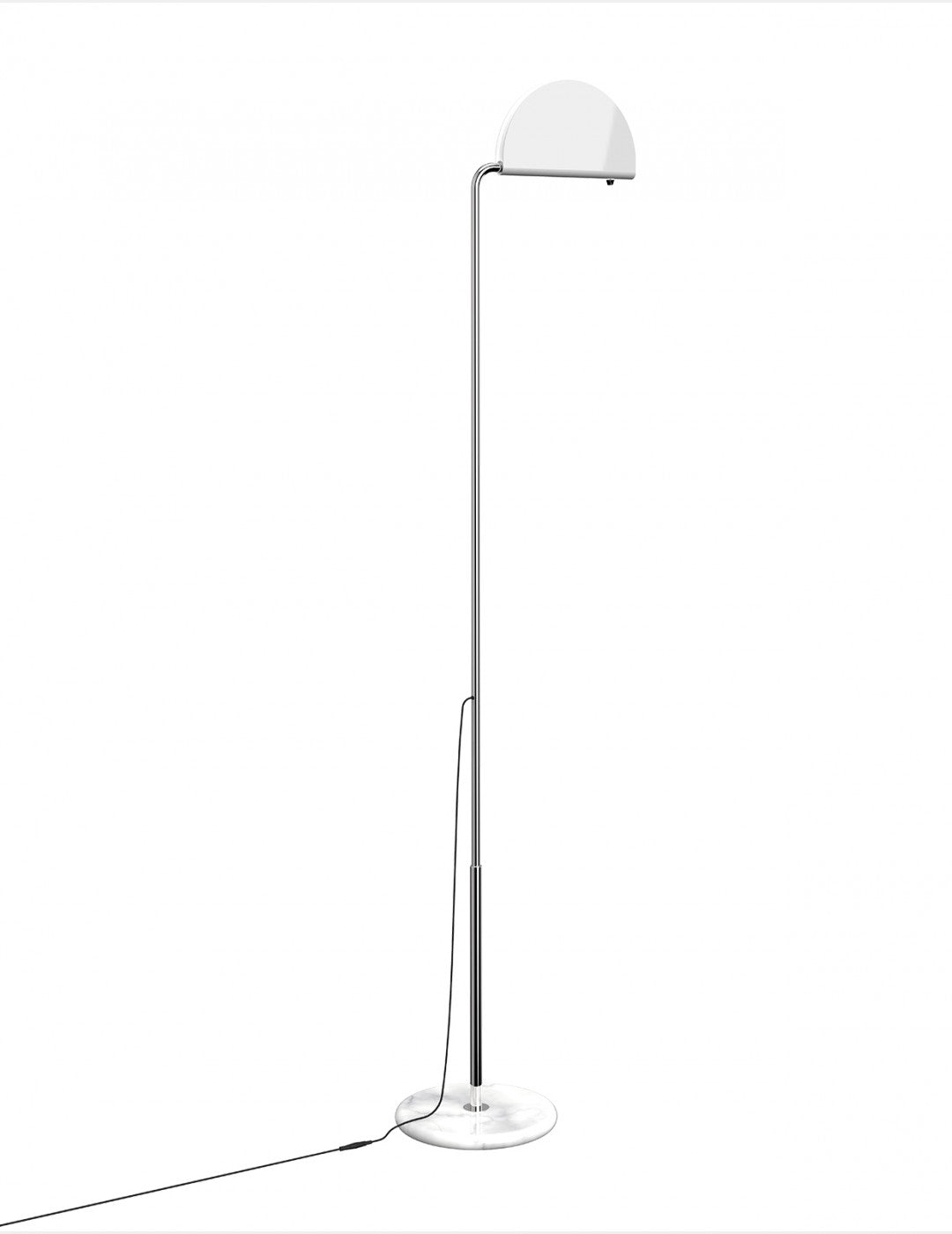 DCW éditions Mezzaluna vloerlamp wit