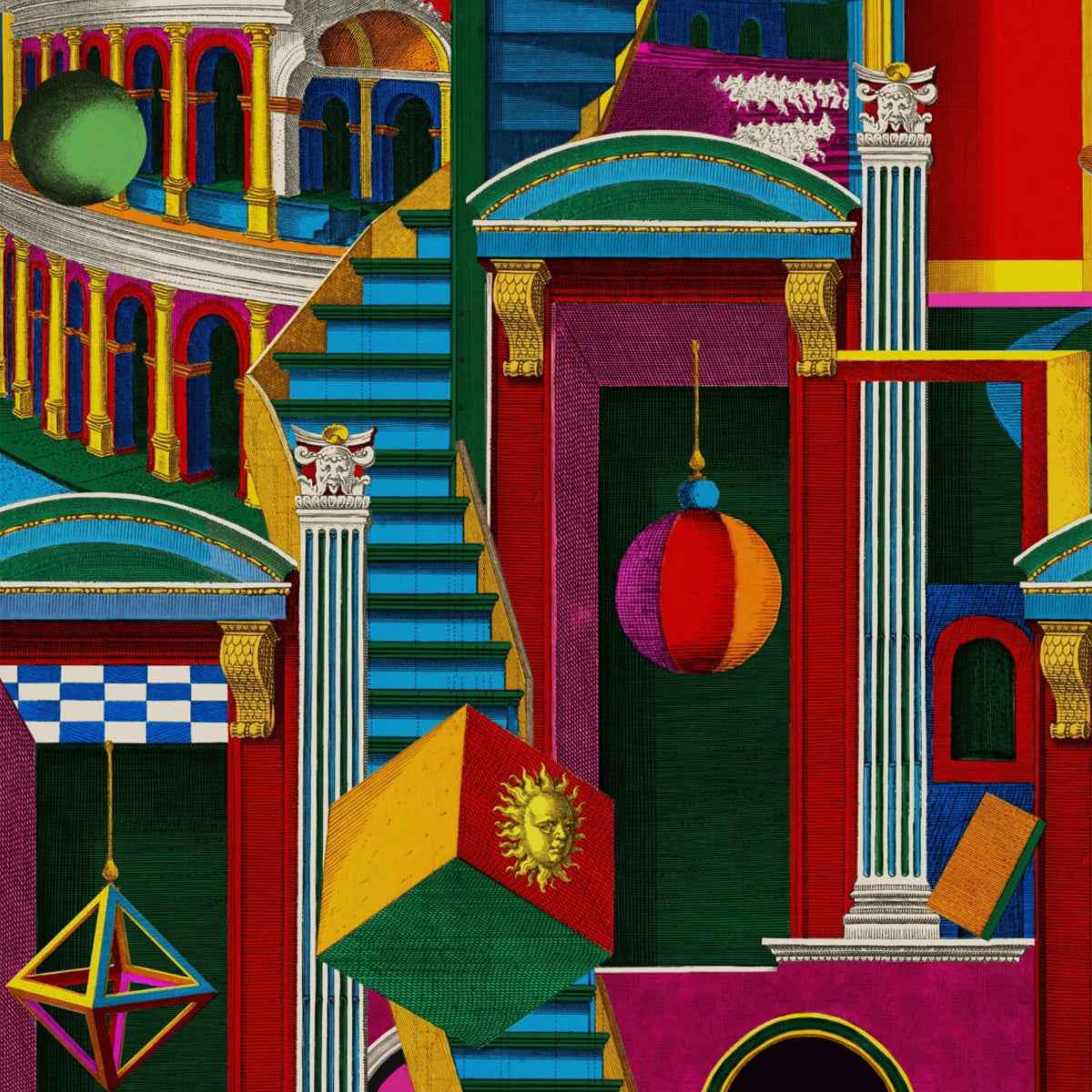 Mind the Gap behang Piazza Degli Arlecchini WP20855