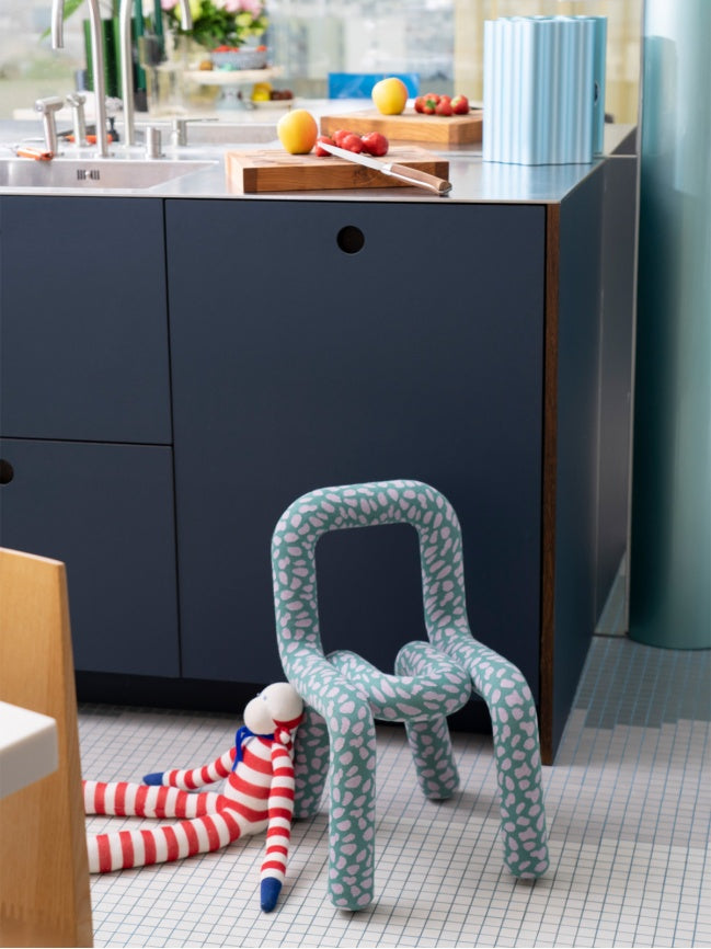 Moustache Mini Bold kids chair print