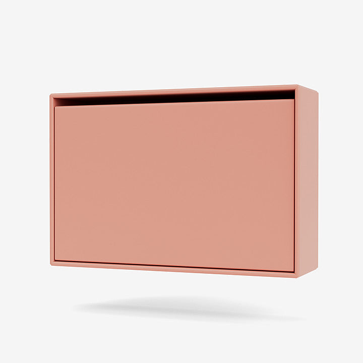 Montana Hide shoe cabinet rhubarb