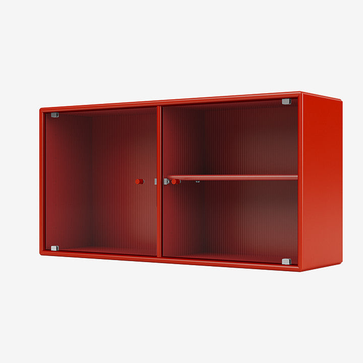 Montana Ripple 1 Vitrine cabinet rosehip