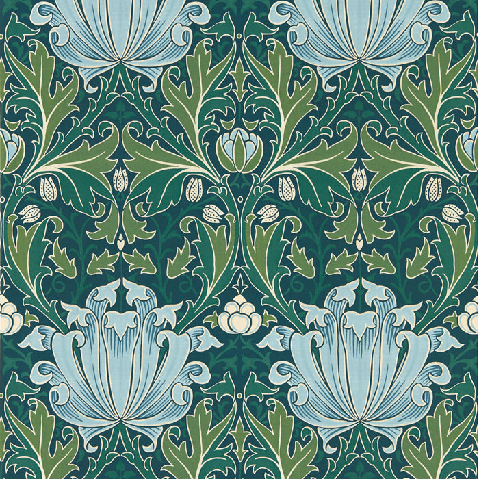 Morris and Co behang Helena Indigo/Boughs 217359