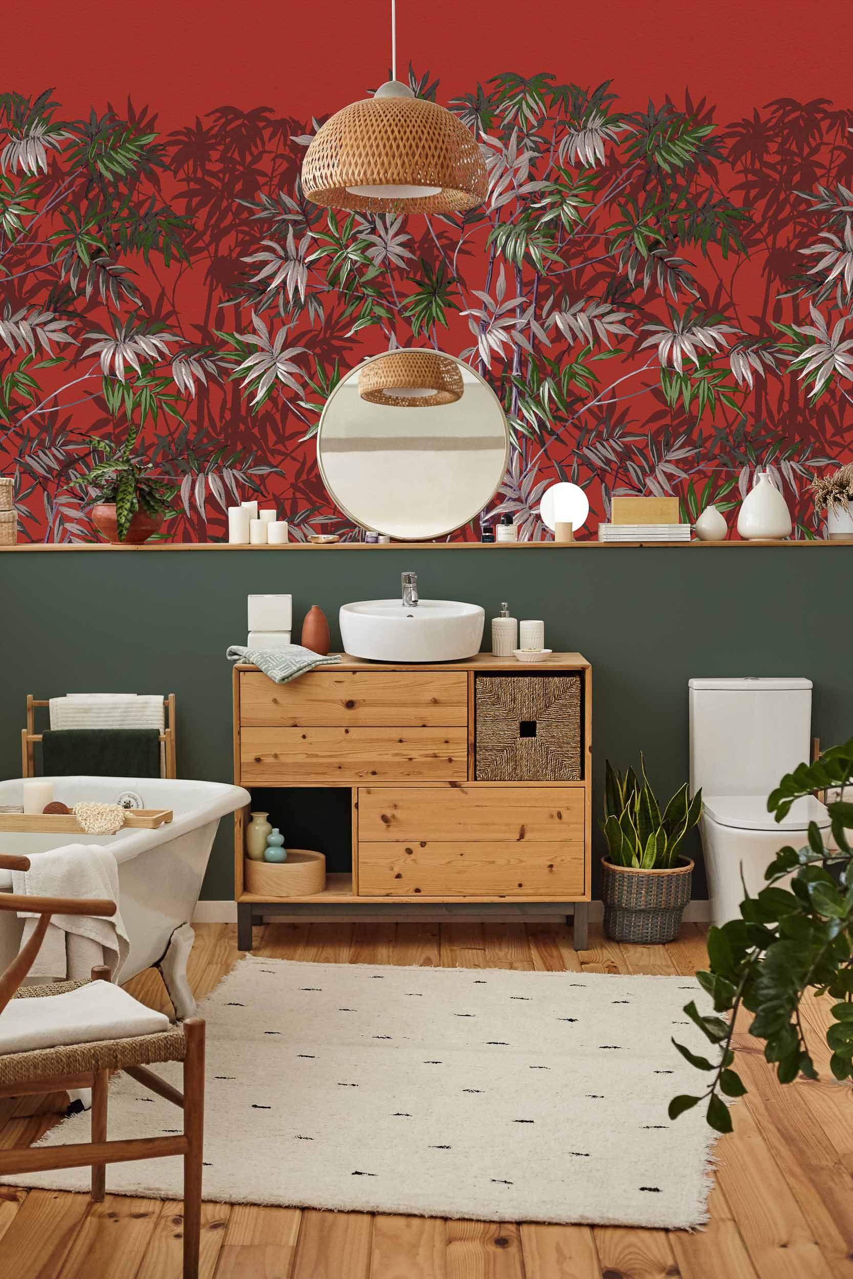 Coordonné behang Mythical Coral A00303