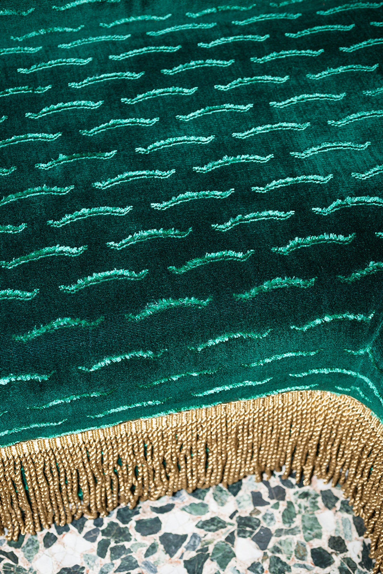 Dedar stof Nouvelles Vagues Malachite 005
