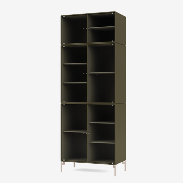 Montana Ripple 4 Vitrine cabinet oregano, donkergroen