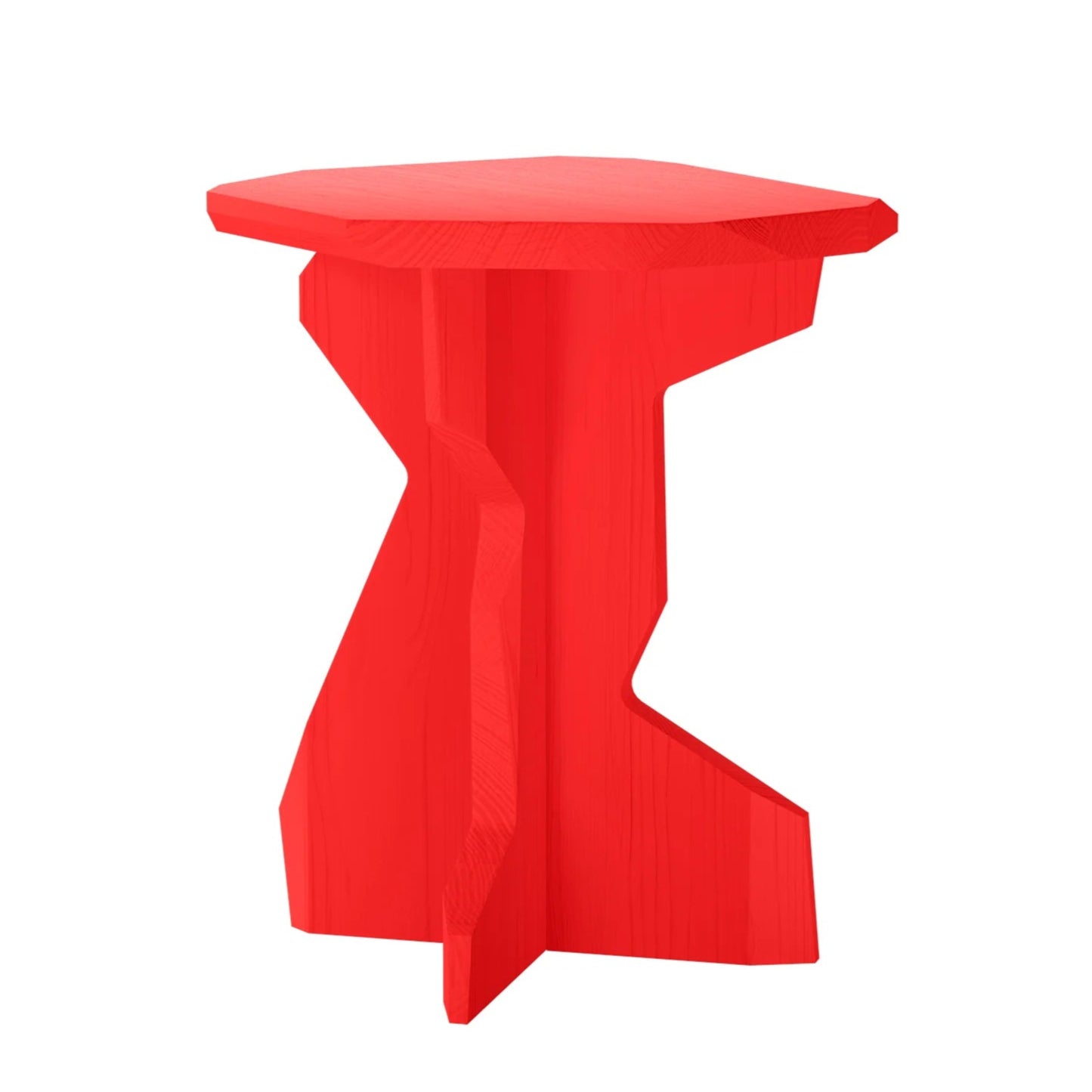 OUT Fels stool kruk/bijzettafel rood