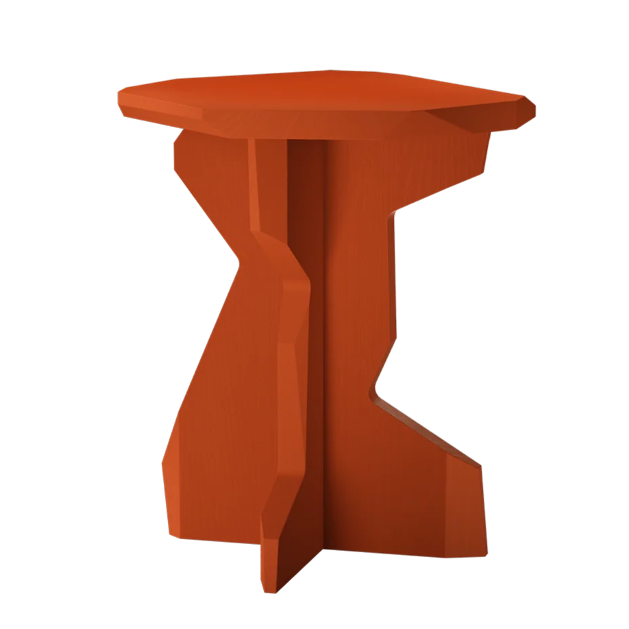 OUT Fels stool kruk/bijzettafel sienna rood